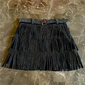 Fringe Rhinestone Skort